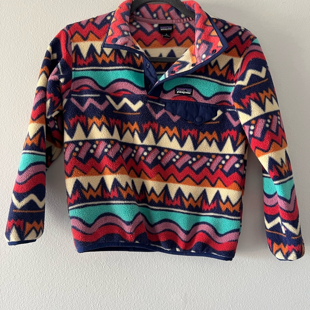 Patagonia Youth Synchilla Fleece Pullover- Multicolor